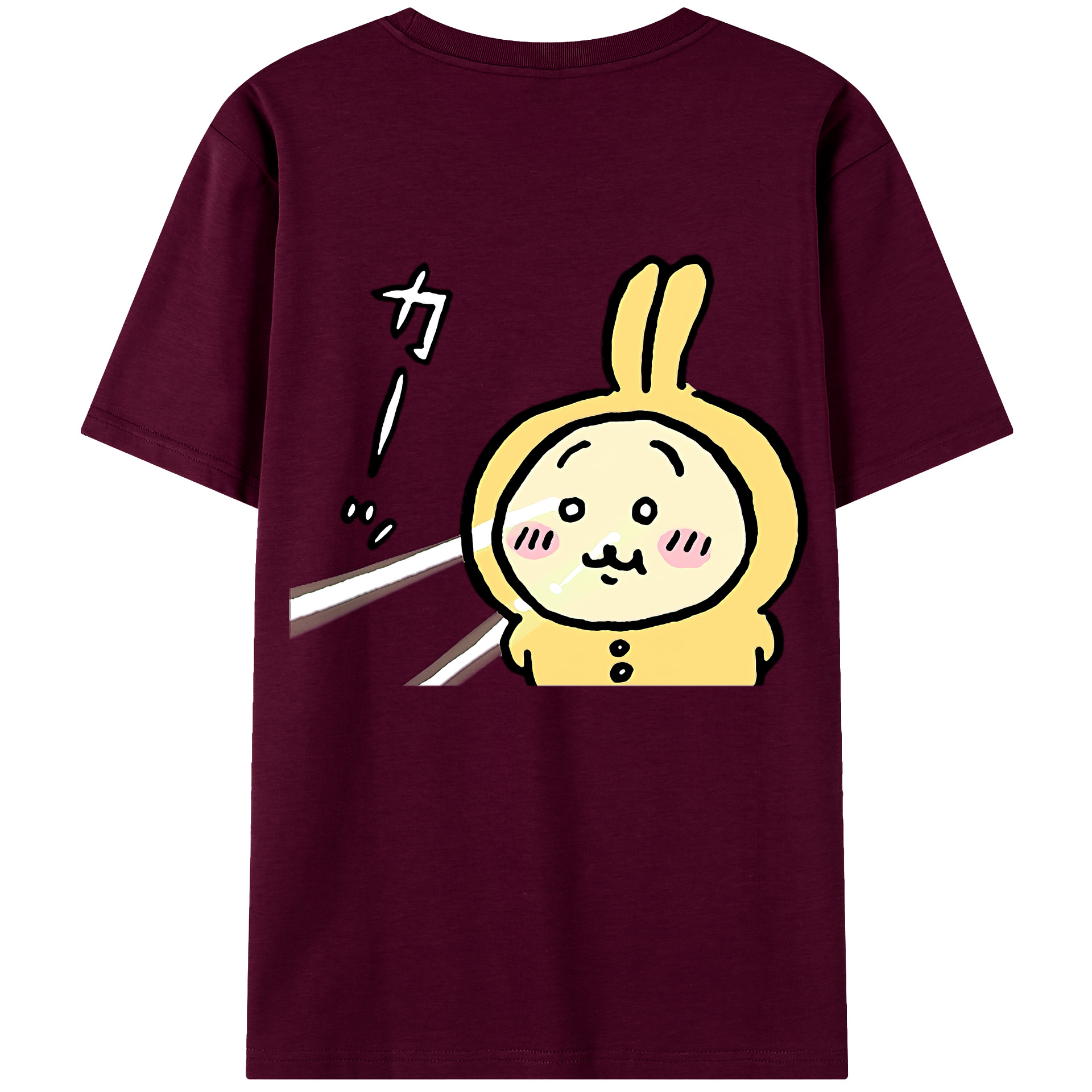 （画像用） ちいかわ うさぎ Chii-kawa usagi レディース半袖Tシャツ(バックプリント)